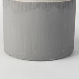 Burton 14.2H Medium Two Tone Gray Ceramic Jug Vase from Mercana - Luna Furniture
