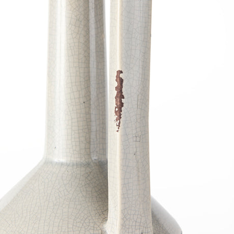 Burton 16.7H Large Two Tone Gray Ceramic Jug Vase from Mercana - Luna Furniture