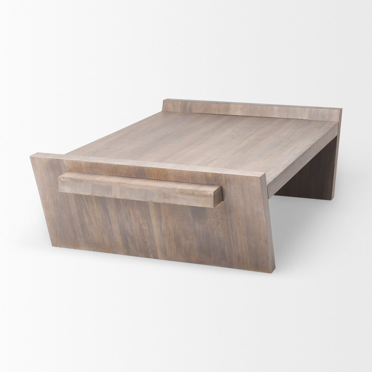 Elaine 59x36 Brown Solid Wood Top & Base Coffee Table from Mercana - Luna Furniture