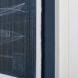 Kayak Blueprint by Dayna a Hand Embellished Textured Framed Art Print Matted under Glass from Mercana - Luna Furniture