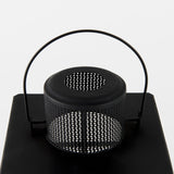 Gamfield 6.1L x 6.1W x 10.6H Small Black Metal and Glass Lantern from Mercana - Luna Furniture