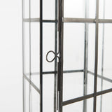 Gamfield 6.1L x 6.1W x 16.7H Large Black Metal and Glass Lantern from Mercana - Luna Furniture