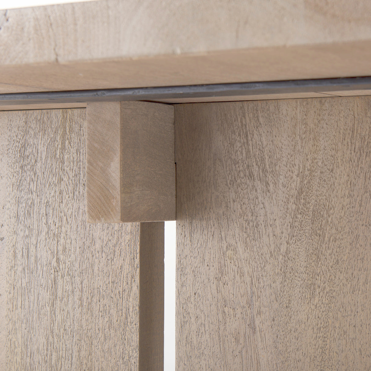 Aida 84L Light Gray Wood Dining Table from Mercana - Luna Furniture