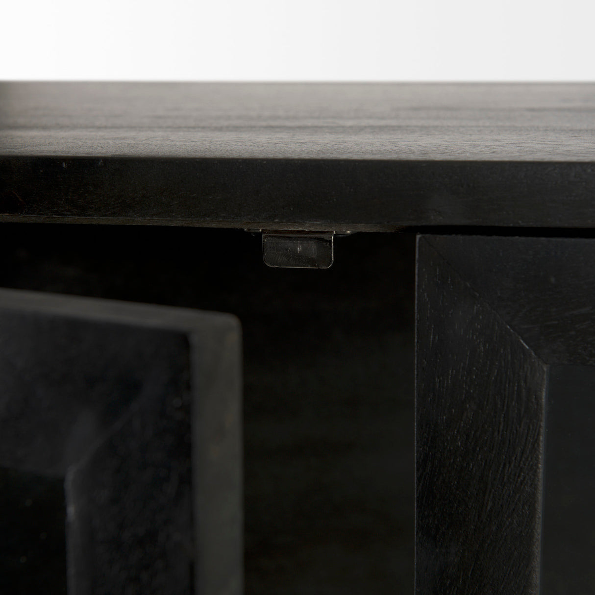 Arelius 36L x 18.75W x 63H Black-Brown Wood W/ Black Metal Base Display Cabinet from Mercana - Luna Furniture