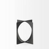 Lima Gunmetal Gray Metal Small Decorative Object from Mercana - Luna Furniture