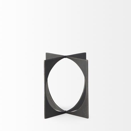 Lima Gunmetal Gray Metal Small Decorative Object from Mercana - Luna Furniture