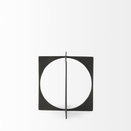 Lima Gunmetal Gray Metal Small Decorative Object from Mercana - Luna Furniture