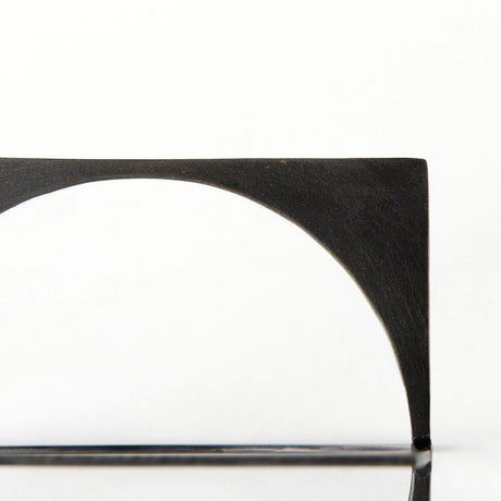 Lima Gunmetal Gray Metal Small Decorative Object from Mercana - Luna Furniture