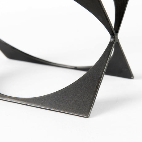 Lima Gunmetal Gray Metal Small Decorative Object from Mercana - Luna Furniture