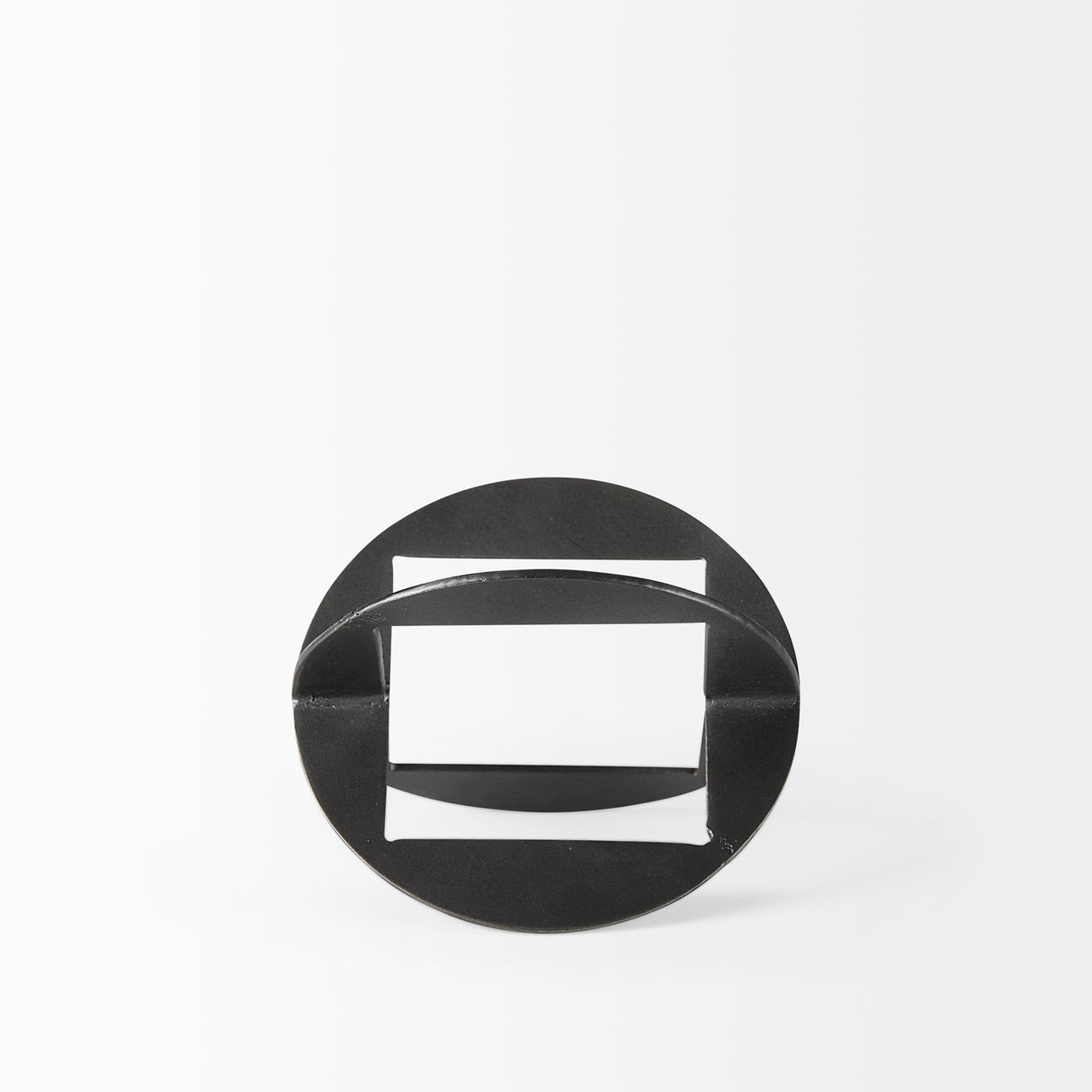 Cusco 6.0 L x 6.0 W x 6.0 H Black Iron Small Gunmetal Geometric Decorative Object from Mercana - Luna Furniture