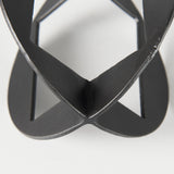 Cusco 6.0 L x 6.0 W x 6.0 H Black Iron Small Gunmetal Geometric Decorative Object from Mercana - Luna Furniture