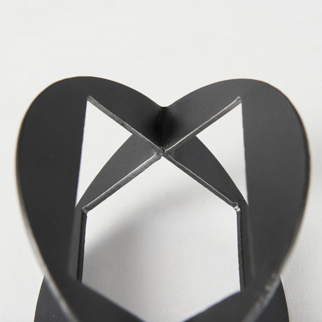 Cusco 6.0 L x 6.0 W x 6.0 H Black Iron Small Gunmetal Geometric Decorative Object from Mercana - Luna Furniture