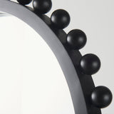 Leeds 23L x 35H Black Wood Arch Frame Mirror from Mercana - Luna Furniture