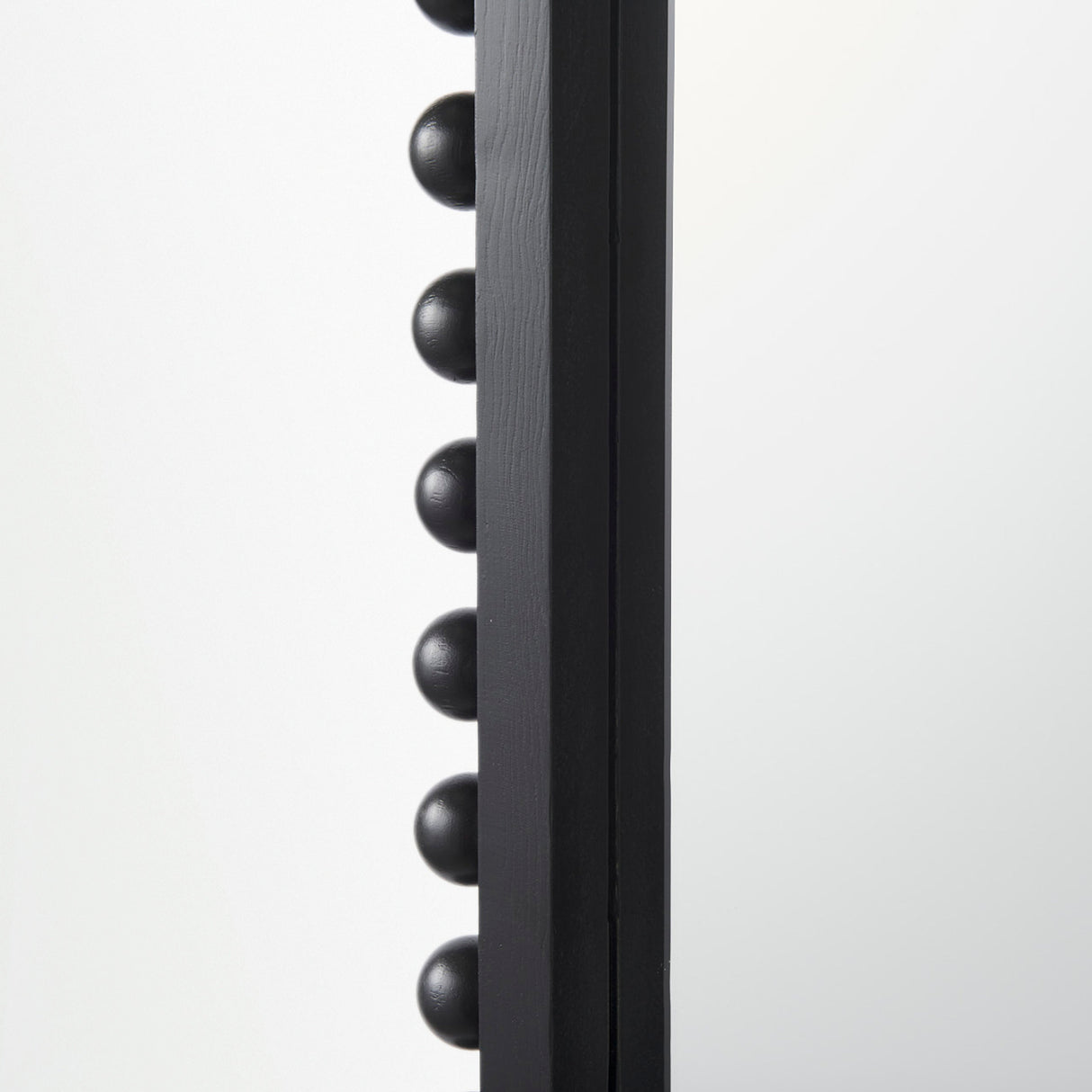 Leeds 23L x 35H Black Wood Arch Frame Mirror from Mercana - Luna Furniture