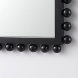 Leeds 23L x 35H Black Wood Arch Frame Mirror from Mercana - Luna Furniture
