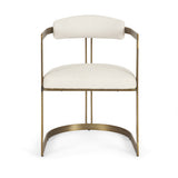 Hollyfield II Cream Fabric Seat W/ Gold Iron Frame Dining Chair from Mercana - Luna Furniture