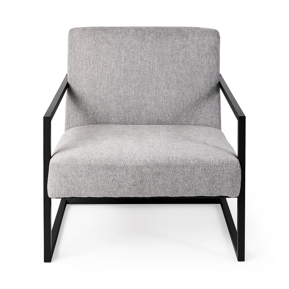 Armelle Gray Fabric Seat W/Black Metal Frame Accent Chair from Mercana - Luna Furniture