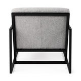 Armelle Gray Fabric Seat W/Black Metal Frame Accent Chair from Mercana - Luna Furniture