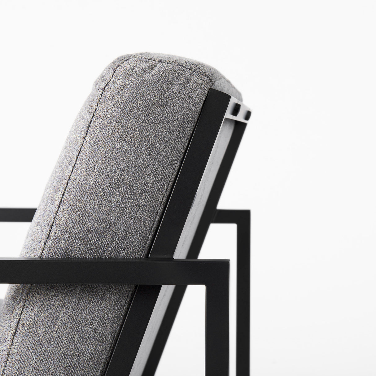 Armelle Gray Fabric Seat W/Black Metal Frame Accent Chair from Mercana - Luna Furniture