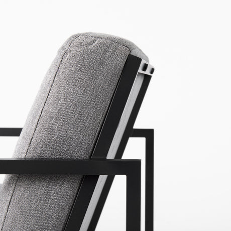 Armelle Gray Fabric Seat W/Black Metal Frame Accent Chair from Mercana - Luna Furniture
