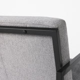 Armelle Gray Fabric Seat W/Black Metal Frame Accent Chair from Mercana - Luna Furniture