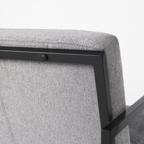 Armelle Gray Fabric Seat W/Black Metal Frame Accent Chair from Mercana - Luna Furniture
