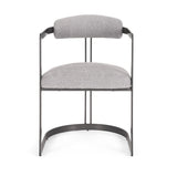 Hollyfield II Gray Fabric Seat W/ Gray Iron Frame Dining Chair from Mercana - Luna Furniture
