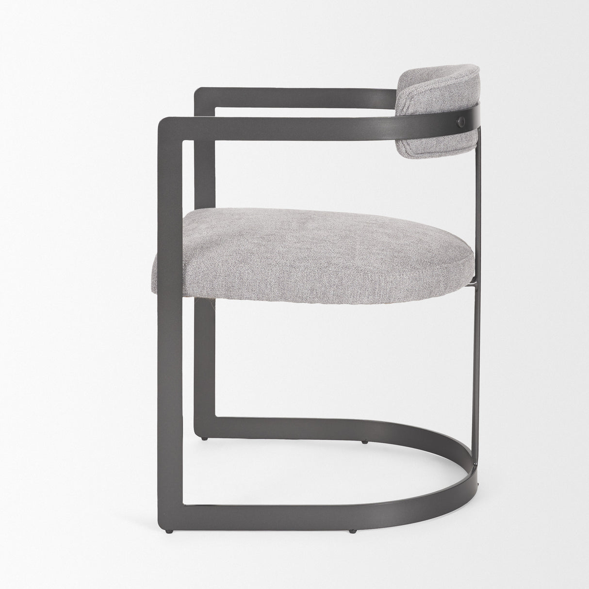 Hollyfield II Gray Fabric Seat W/ Gray Iron Frame Dining Chair from Mercana - Luna Furniture
