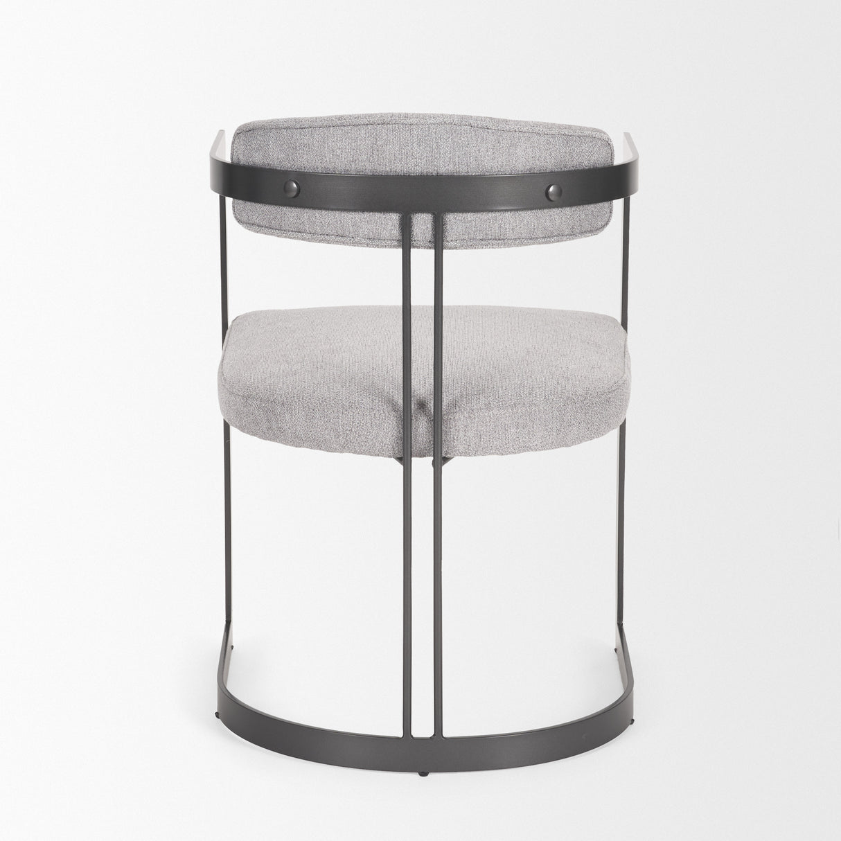 Hollyfield II Gray Fabric Seat W/ Gray Iron Frame Dining Chair from Mercana - Luna Furniture