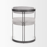 Hollyfield II Gray Fabric Seat W/ Gray Iron Frame Dining Chair from Mercana - Luna Furniture