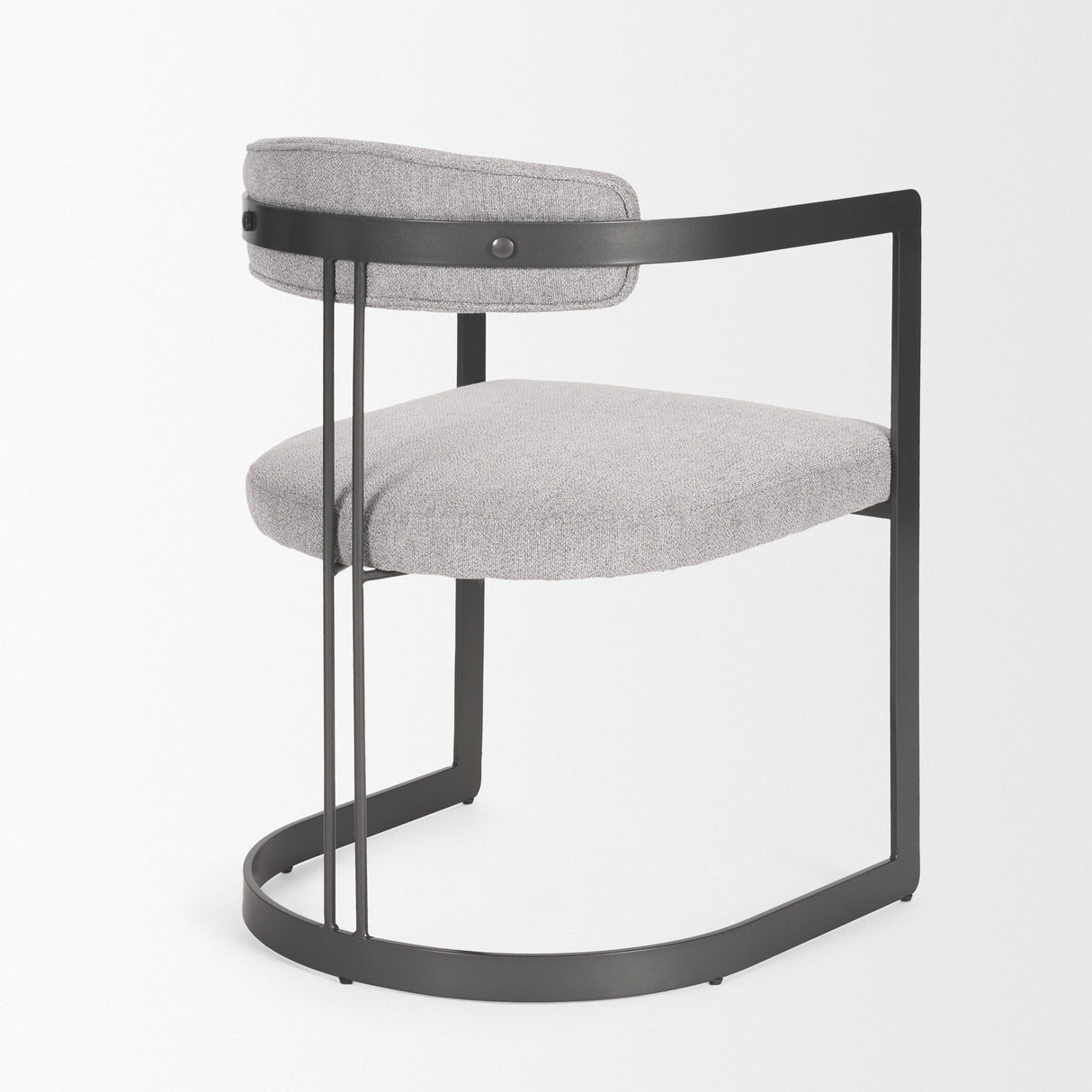 Hollyfield II Gray Fabric Seat W/ Gray Iron Frame Dining Chair from Mercana - Luna Furniture