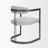 Hollyfield II Gray Fabric Seat W/ Gray Iron Frame Dining Chair from Mercana - Luna Furniture