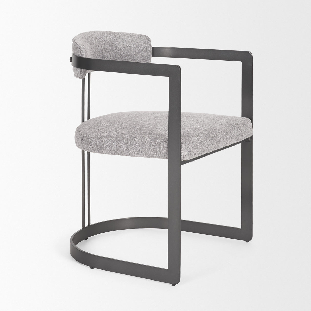 Hollyfield II Gray Fabric Seat W/ Gray Iron Frame Dining Chair from Mercana - Luna Furniture