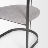Hollyfield II Gray Fabric Seat W/ Gray Iron Frame Dining Chair from Mercana - Luna Furniture