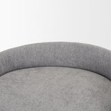Hollyfield II Gray Fabric Seat W/ Gray Metal Base Counter Stool from Mercana - Luna Furniture