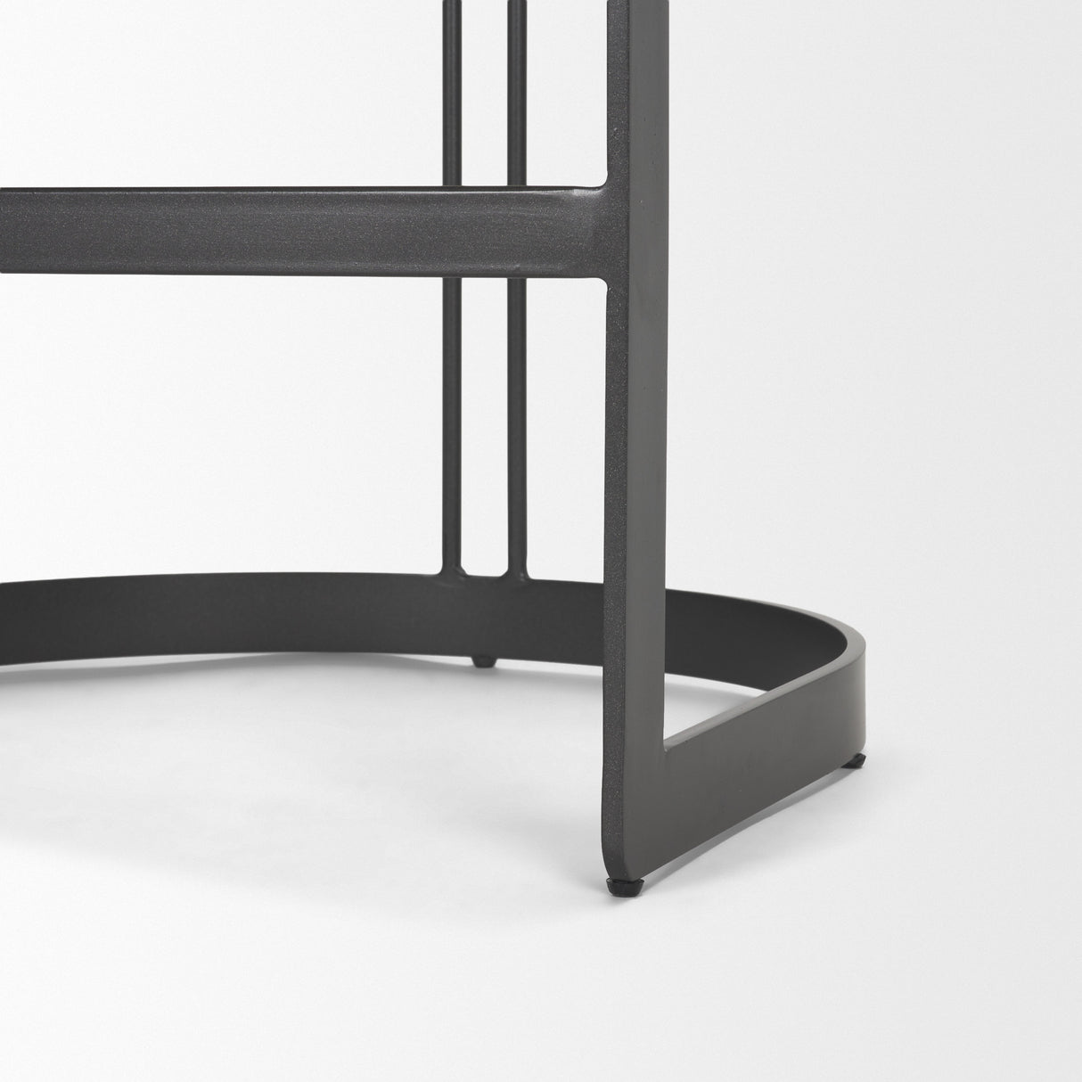Hollyfield II Gray Fabric Seat W/ Gray Metal Base Counter Stool from Mercana - Luna Furniture
