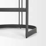 Hollyfield II Gray Fabric Seat W/ Gray Metal Base Counter Stool from Mercana - Luna Furniture