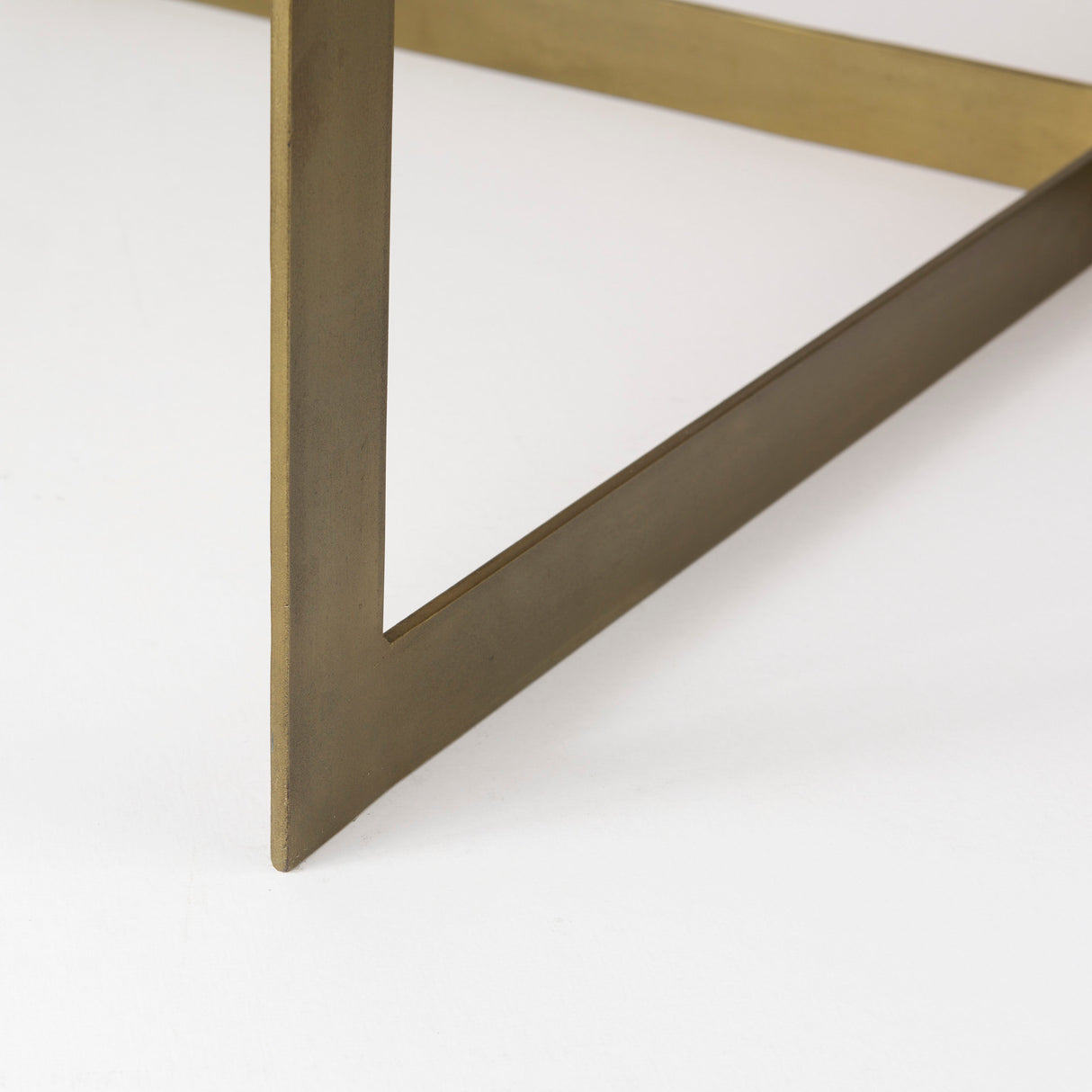 Faye 34L x 34W x 17H Beige Finished Wood W/Gold Metal Base Square Coffee Table from Mercana - Luna Furniture