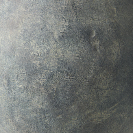 Gobi 16L x 20H Small Gray Ceramic Oval Vase from Mercana - Luna Furniture