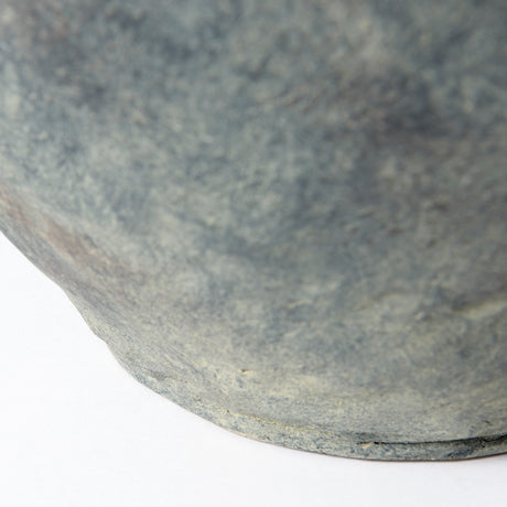 Gobi 16L x 20H Small Gray Ceramic Oval Vase from Mercana - Luna Furniture