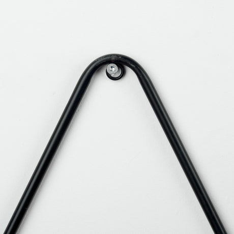 Khufu 18.9L x 5.5W x 10.2H Set of Three Brown Wood W/ Black Metal Triangular Hanging Shelves from Mercana - Luna Furniture