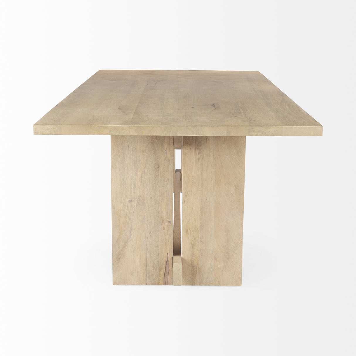 Aida 84L Light Brown Wood Dining Table from Mercana - Luna Furniture