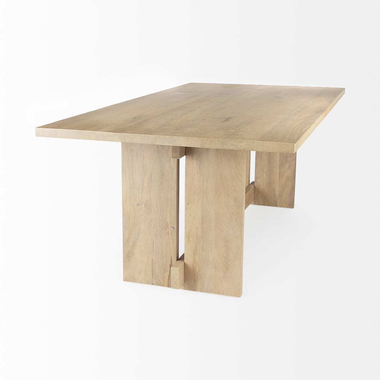 Aida 84L Light Brown Wood Dining Table from Mercana - Luna Furniture
