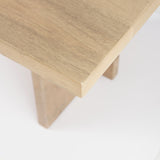 Aida 84L Light Brown Wood Dining Table from Mercana - Luna Furniture