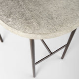 Millie 16.75 X 17.75 X 30 Hair-on-hide Seat W/ Gold Frame Bar Stool from Mercana - Luna Furniture