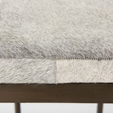 Millie 16.75 X 17.75 X 30 Hair-on-hide Seat W/ Gold Frame Bar Stool from Mercana - Luna Furniture