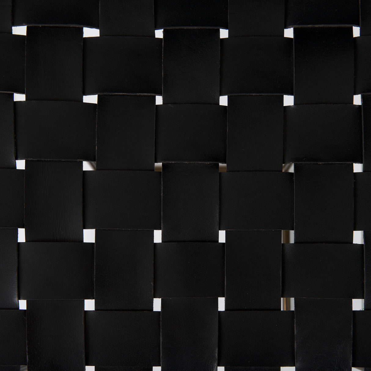 Clarissa 18.0L x 16.0W x 30.25H Black Woven Leather Seat W/ Gold Frame Bar Stool from Mercana - Luna Furniture