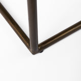 Clarissa 18.0L x 16.0W x 30.25H Black Woven Leather Seat W/ Gold Frame Bar Stool from Mercana - Luna Furniture