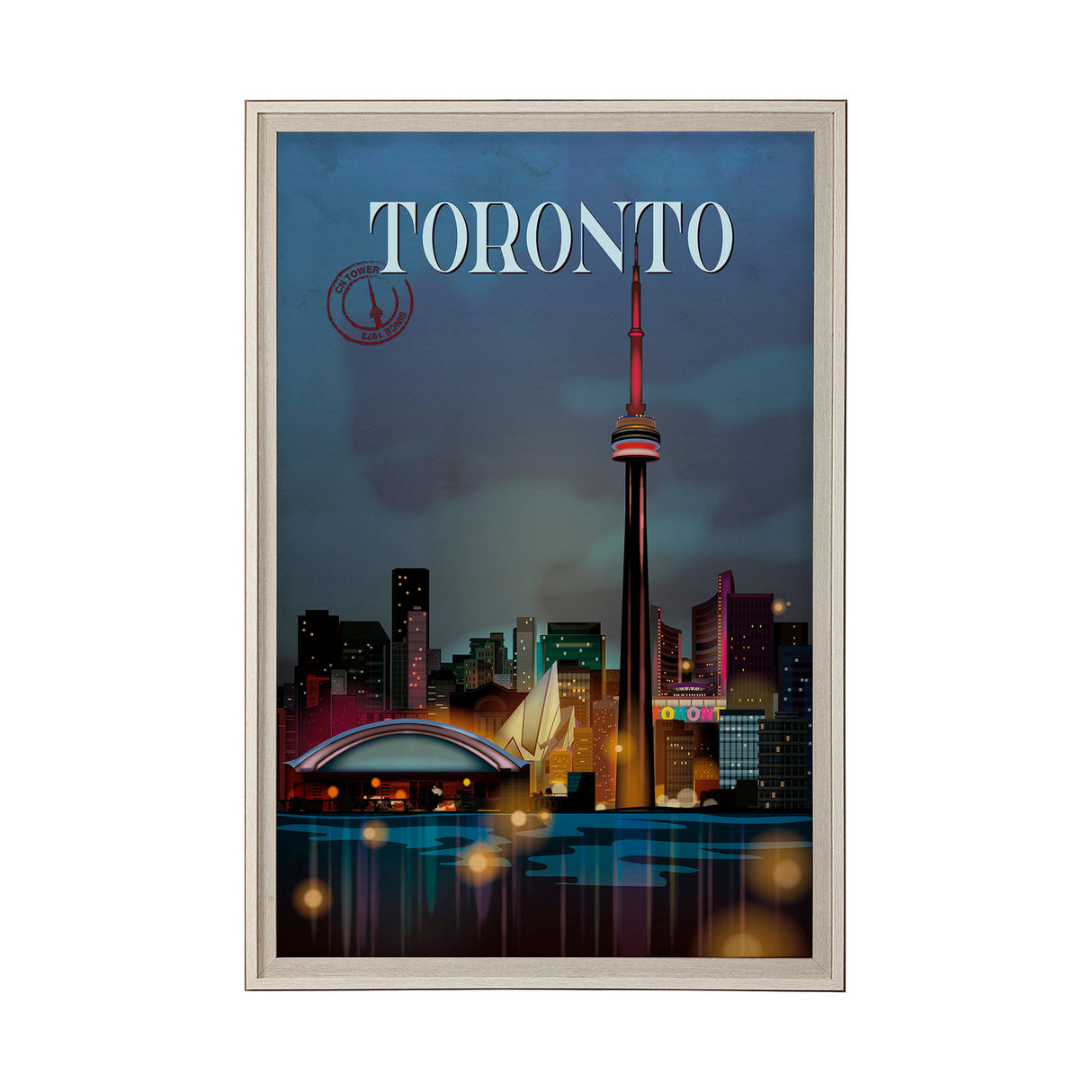 Toronto Go Canada (XL) by Mercana Studio a Hand Embellished Decograph Framed Art Print under Glass from Mercana - Luna Furniture