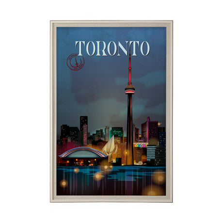 Toronto Go Canada (XL) by Mercana Studio a Hand Embellished Decograph Framed Art Print under Glass from Mercana - Luna Furniture